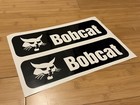 Bobcat Black Stripes Replacement Set Of 2 Skid Steer Vinyl Decal Sticker 12   