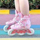 Tuosamtin Inline Skates For Women Adjustable Size L  4-7  Pink  new 