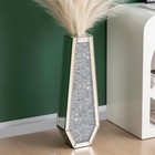 Crushed Diamond Floor Vase Luxury Container For Dried Flower Arrangements Decor