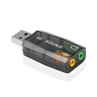 Usb External Sound Card Adapter 3d Audio Usb To 3 5mm Headset Mic For Pc Laptop