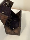 Vtg Singer Sewing Machine Folding Puzzle Box Wood Storage Roll Up 1889