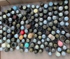 170  Thimbles  Lot Group Brass Open Ended Advertising