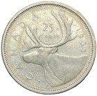 1963 Canada 25 Cents Silver Quarter     80  Silver Caribou Coin