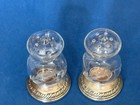 Quaker Silver Co Vintage Sterling Weighted Hurricane Salt   Pepper Shakers  703