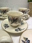 1995 Lenox China Winter Greetings Christmas Tea Cups   Saucers Set Of 6 Made Usa
