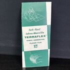 Vtg 1950 s Brochure Johns Manville Terraflex Vinyl Asbestos Floor Tile Samples
