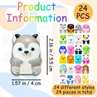24 Pieces Animal Squishy Toys  Slow Rising Squishy Stress Relief Toys  Soft C   