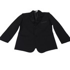Black Formal Boys Dress Tuxedo Jacket Size 8 2-button Closure Party Holiday