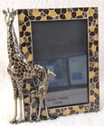 Giraffe Photo Frame W  Genuine Austrian Crystals Mosaic Mother Baby 4x6 Safari