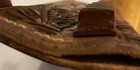 Antique Handmade Hand Tooled Leather Slide  Bullet Ammo Holder