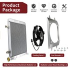 Aluminium Radiator Cooling Fan Shroud For Polaris Utv Ranger 700 Xp Crew 6x6 Efi