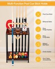 Billiards Pool Stick Holder - Pool Cue Rack Floor Stand   Ping Pong Paddle Ho   