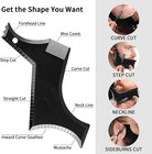 Beard Shaper Kit For Men Template Guide With Razor Blades Comb Scissor