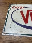 Vintage 1950   s Vess Sign 12   x30    Original Metal Embossed Sign 4 Bottle Wow