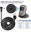 Anina 5v Usb Power Cord Cable  5ft Car Charger Connector For Sirius Xm Radio    