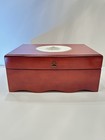 Spode Christmas Tree Flatware Chest By Wallace Silversmiths - Mahogany Finish