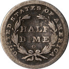 1839-o Seated Liberty Half Dime