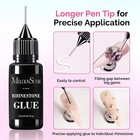 2pcs Nail Rhinestone Glue  3d Gel Nail Art Design Strong Adhesive Nail Gem Glue 