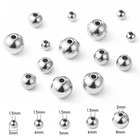 Set Of 200 Wholesale Stainless Steel Solid Beads 3 4 5 6 8mm For Jewelry Making