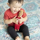 Llama Red Pajama Beanbag Stuffed Animal Plush Toy  10    10 Inches 
