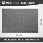 Large Cat Litter Box Mat 35x23 Inch Slip Resistant Waterproof Kitty Trapping Mat