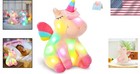 Soft Plush Pink Unicorn - 12   Led Night Light Stuffed Animal For Toddlers