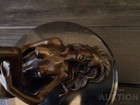 Vintage Bronze Sculpture Statue Woman Nude Marble Deco J patoue Rare Decor Rare