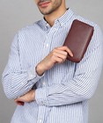 Christmas Gift Sale - Men s Credit Card Holder Zipper 18 Credit Card Slots 