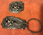 Gist Sterling Silver   14 Gold Apha Western Paint Horse Pendant   Bronze Keychan