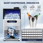 100lbs 24h Ice Maker Machine dual Water Inlet Under Counter Or Freestanding
