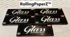 Full Box 24 Packs Luxe Glass Clear King Size Rolling Papers - 40 Sheets Per Pack
