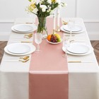 12-pack Rose Gold Satin Table Runner 12 x108  For Weddings   Parties