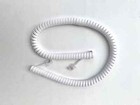 Ge 12 Ft  Handset Receiver Curly Coil Phone Cord For Telephone White  2 Pack 