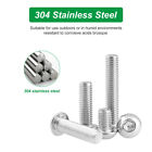 3 8-16 Button Head Socket Cap Screws Allen Hex Drive A2 Stainless Steel Bolts Us