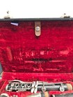 Vintage Clarinet Parts Lot With Hard Case Red Velvet Lining Restoration