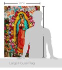 Our Lady Of Guadalupe House Flag Religious Faith Hope Grace Peace Dove Christ   