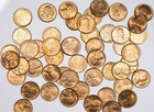 1940-1958 Pds Roll Of 50 Mixed Dates Lincoln Wheat Pennies Red Bu Uncirculated 
