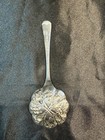 Vtg Epns Silver Plate Ladle Serving Spoon 8 Fruit Pattern Sheffield England 6 In