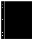 25 Supersafe 1-pocket Black Stock Sheets - 5 Packages Of 5 - Double Sided