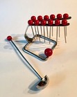 Vintage 1930 s Art Deco Bakelite   Chrome Cocktail Barware Set France