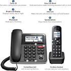 Panasonic Expandable Corded Cordless Phone System Answering Machine 1 Handset