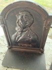Pair 2 Bradley   Hubbard Vintage Antique Cast Iron Bookends Dickens