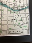 Very Rare City Map   Genuine  Cartography Original Iran Persia Isfahan