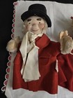 Vtg  Marshall Fields Uncle Mistletoe And Aunt Holly Puppets  Rare 
