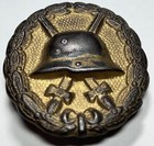 Original Wwi German Imperial Army Gold Wounds Badge 1917