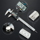 6  Lcd Digital Stainless Steel Caliper Vernier 150mm Cnc Micrometer Measure Tool