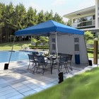 Pop Up Canopy 12x12 Folding Tent Protable Ez Up Gazebo Party Tent W 1pc Sidewall