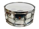 Vintage Ludwig Supraphonic Snare Drum Keystone Badge Brass Shell 14x6 5