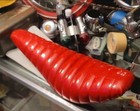 Red Glitter  Og Deep Tufted  Troxel 18  Banana Bicycle Seat  Rare Upholstery  