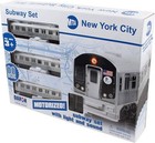 Nyc Mta 3 Piece Motorized Subway Train Set With Track Lights And Sounds